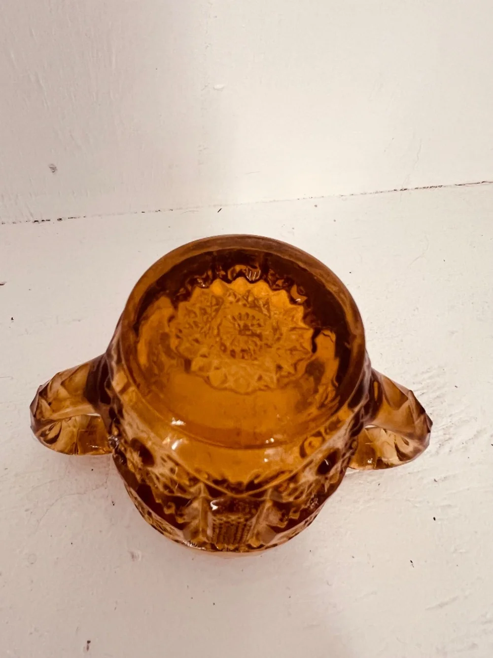 Imperial Glass Ohio Star and File Marigold creamer